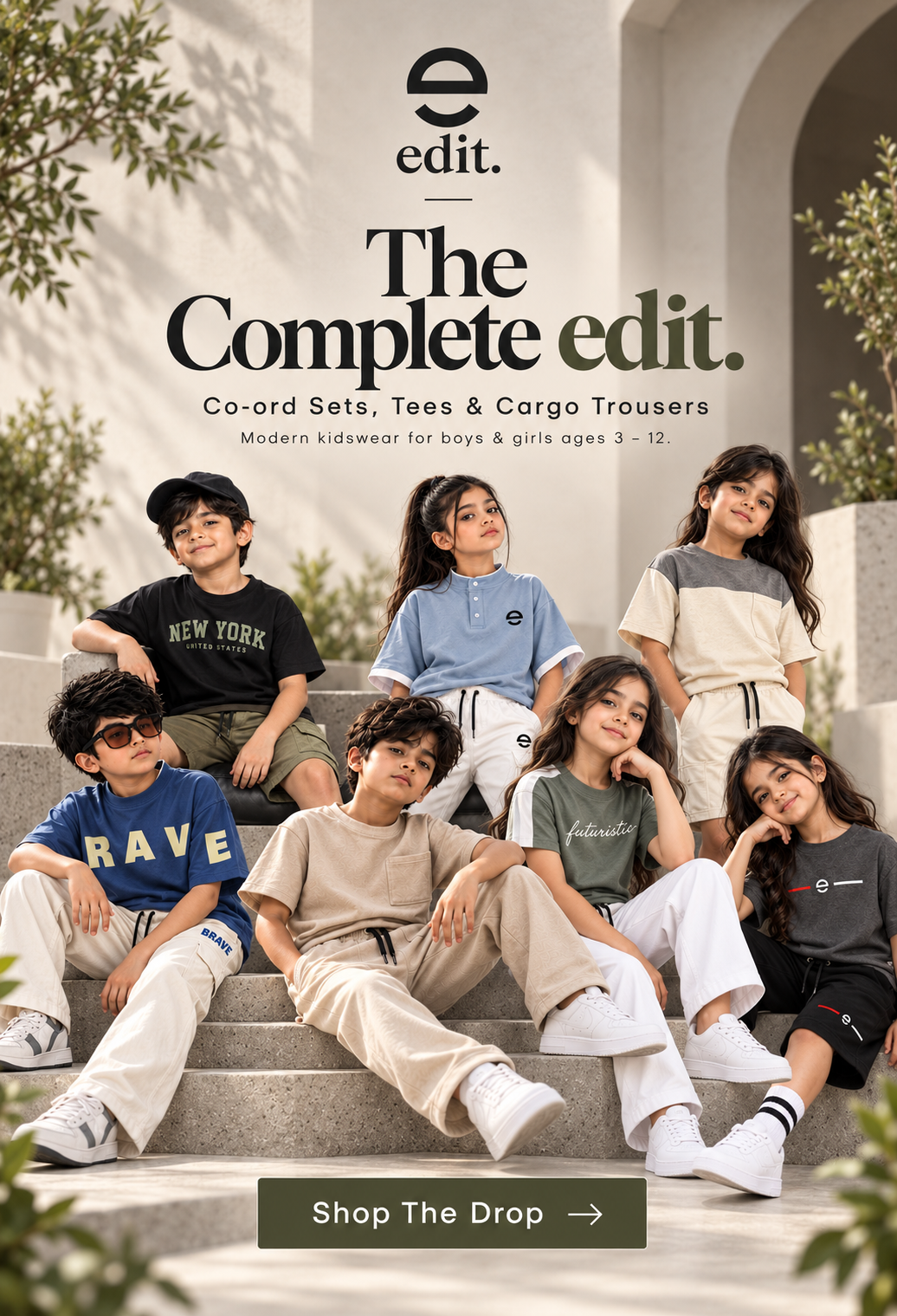 The Complete edit. kidswear collection mobile banner